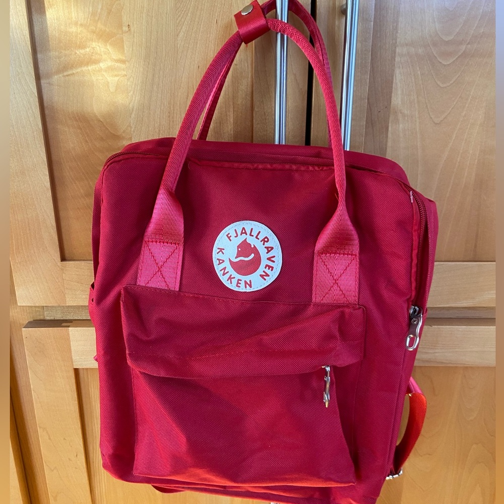 Red Fjallraven backpack